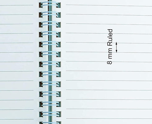 Yansanido Spiral Notebook, 6 Pcs A5 Thick Plastic Hardcover 8mm Ruled 6 Color 80 Sheets -160 Pages Journals for Study and Notes (6 colors, A5 5.7"...
