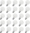25 Pack G40 Frosted Replacement Bulbs, 5W Globe Light Bulbs Fits E12 Candelabra Base, Glass Incandescent Bulbs for Outdoor Patio String Lights, 22...