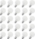 25 Pack G40 Frosted Replacement Bulbs, 5W Globe Light Bulbs Fits E12 Candelabra Base, Glass Incandescent Bulbs for Outdoor Patio String Lights, 22...