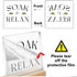 Funny Bathroom Desk Decor,Soak Relax Funny Bathroom Sign Acrylic Plaque With Wooden Stand Sign for Bathroom Shelf Toilet Restroom Home Tabletop De...
