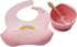 Silicone Rainbow Baby Bibs & Suction Bowl Set: BPA-Free, Adjustable Bib with Large Food Catcher Pocket + Premium Utensils for Babies & Toddlers (6...