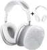 for Cute Glitter Airpods Max Case with Cleaner Kit, Anti-Scratch Shell Pattern Ear Pad Case Cover/Ear Cups Cover/Headband Cover for AirPods Max Co...