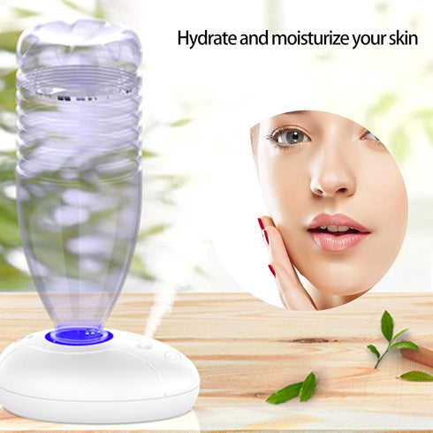 Mini Humidifier -Water Bottle Humidifiers Premium Humidification Unit Silent Ultrasonic Operation Auto Power Off Air Humidifier for Bedroom Desk C...
