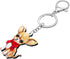 Acrylic Cute Dog Pets Keychain for Women Girls Kawaii Puppy Key ring Gifts for Purse Car Keys Dog Lovers...