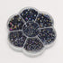 Chenkou Craft 3000PCS 1 Box Black Round Flatback Imitation Half Pearls Bead Loose Beads Gem (Black Half Ball)...