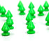 RUBYCA 12MM 50 Sets Metal Tree Spikes and Studs Metallic Screw-Back for DIY Punk Leather-Craft Green...