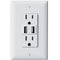 ECHOGEAR USB Outlet - 3.1 Dual USB Power Outlet with 2X AC Outlets & 2X USB-A Ports - Easy Install includes Wall Plate, Hardware & Outlet Receptac...