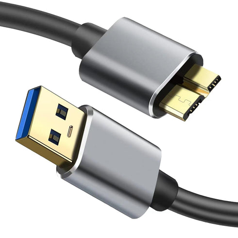 Micro B Cable, USB 3.0 A Male to Micro USB 3.0 Sync Cord,Data Wire Compatible for Toshiba,Seagate,Samsung,My Passport and More External Hard Drive...