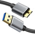 Micro B Cable, USB 3.0 A Male to Micro USB 3.0 Sync Cord,Data Wire Compatible for Toshiba,Seagate,Samsung,My Passport and More External Hard Drive...