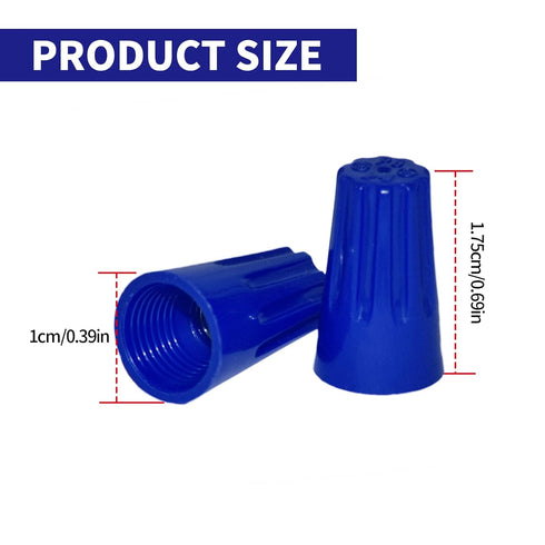 Eagles 100Pcs Twist on Wire Connectors - Blue #20 - #18 AWG Wire Cap Bulk with Spring Inserted, Easy Screw on Electrical Caps...