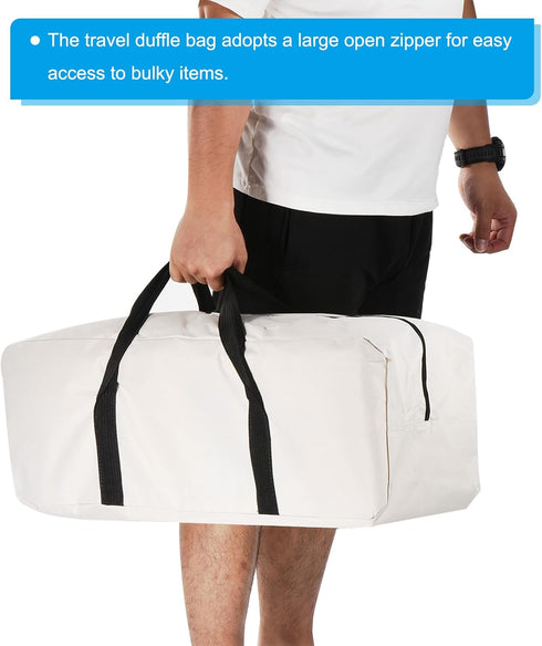 PATIKIL 26" Camp Chair Replacement Bag, Medium Storage Duffle Bag Waterproof Moving Bag with Zipper Foldable Canvas Tote Bag for Travel Camping, B...