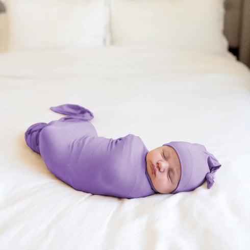 Bayceen Large Jersey Knitted Swaddle Blanket for Baby, Soft Stretchy Receiving Blanket for Newborns with Hat, Large 47 x BY001 Bayceen Swaddle Bla...