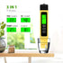 TDS Meter Digital Water Quality Tester, TDS, Temperature & Conductivity Meter 3 in 1, 0-4999 ppm, EC Meter, Digital Water Hardness Testers for Dri...