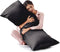 Love's cabin Satin Body Pillow Pillowcase, Similar to Silk Body Pillow Cover with Envelope Closure, Silky Cooling Long Pillowcases for Hair and Sk...