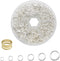 1500Pcs Mixed 6 Sizes Open Jump Rings,4mm 5mm 6mm 7mm 8mm 10mm Jump Ring Jewelry Keychain for Jewelry Making Accessories with 1Pcs Jump Ring Open/...