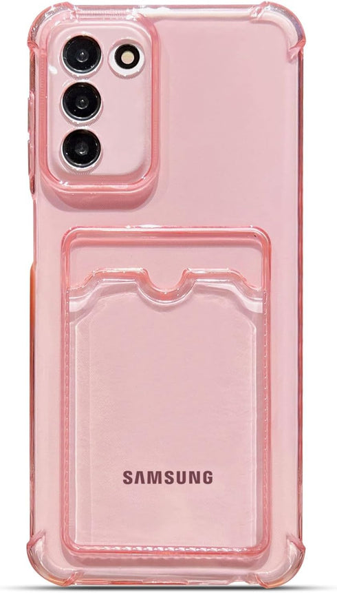 Tuokiou Compatible with Samsung Galaxy S23 case,Wallet Phone Case Upgrade Slim Fit Card Slot Transparent Case Protective Soft TPU Shockproof Case ...