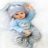 Reborn Baby Dolls Boy Clothes for 17-22 Inch 4 pcs Sets Fit 17-22" Newborn Baby Dolls Clothes...
