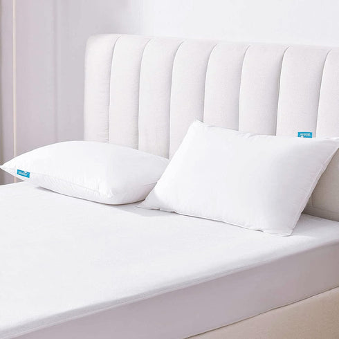 Toddler Pillowcase 4 Pack Waterproof Pillow Protector Zippered Pillow Cover Fit for Toddler Pillow 13"x18" & 14"x19", White Pillow Cases Toddler P...