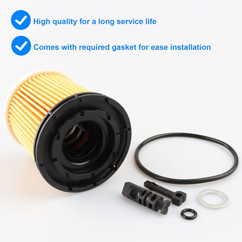 Oil Filter, Replace 26350-2M000, 263502M000 Compatible with Hyundai Kia 1.6L - 2020-2022 Accent Sonata Venue, 2021-2022 Elantra Kona Santa Fe, 202...