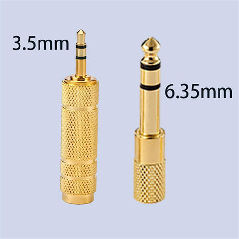 Headphone Adapter 6.35mm Male to 3.5mm Female Stereo Audio Aux Adapter 1/8 Inch to 1/4 Inch Headphone Jack Adapter for Guitar Amplifier, Headphone...