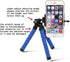 Flexible Tripod Mini Universal Octopus Leg Style Portable and Adjustable Tripod Stand with Clip Bracket Mount Holder for Mobile Phone, Cellphone, ...