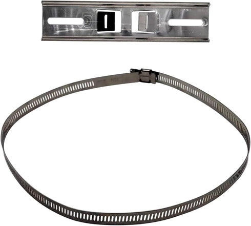 2 Set Pole Mounting Kits 304 Stainless Steel Brackets with Adjustable 50-200mm Clamp for Outdoor Waterproof Junction Box Plastic Electrical Enclos...