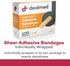 Dealmed Sheer Plastic Flexible Adhesive Bandages – 100 Count (2 Pack) Bandages with Non-Stick Pad, Latex Free, Wound Care for First Aid Kit, 1" x ...
