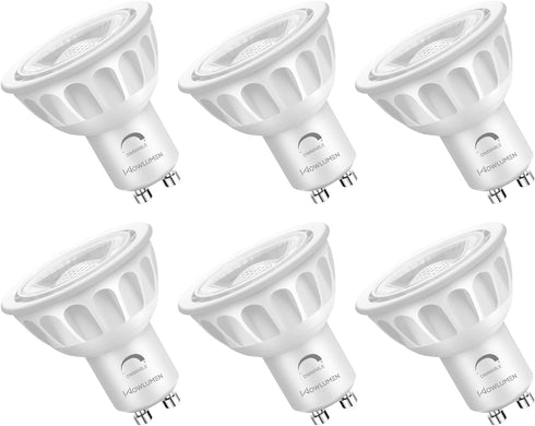 GU10 LED Light Bulbs, MR16 Dimmable GU10 Base Bulb Replacement for Recessed Track Lighting, 5000K Daylight 5W 500LM 40° Spotlight for Kitchen, Ran...