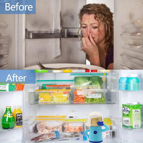 Abnaok Angry Mom Microwave Cleaner and Chilly Mama Fridge Deodoriser 2PCS Easily Clean in Minutes for Home or Office with English Manual...