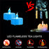 Battery Operated Tea Lights Candles-LED Flameless Flickering Votive Electric Candle lamp Long Lasting 200 Hours,24 Pack Realistic and Bright for S...