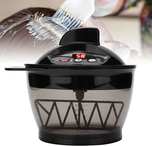 Electric Mixer, Electric Blender, with Scales Mixing Bowl, US Plug Automatic Dye Cream Blender for Hair Salon Home...