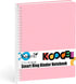 Koogel Spiral Notebook Journal, Smart Ring Binder Notebook 7.5x10.5inch College Ruled Notebook Sliding Bar Binder 26 Holes 60 Sheets for School Of...