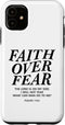 iPhone 11 Faith Over Fear Bible Verse Christian Religious Men Women Case...