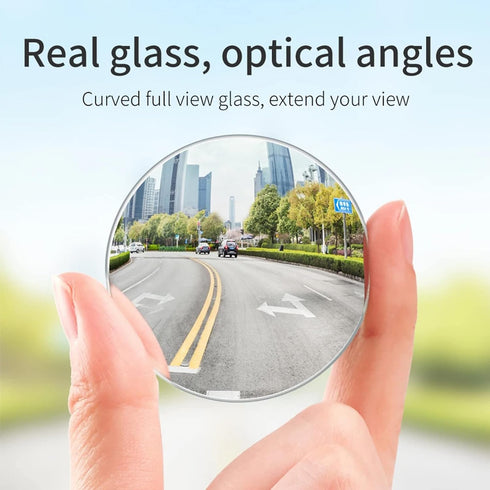 Blind Spot Car Mirror, 2" Round Wide Angle Adjustable Blind Spot Mirror, HD Glass Convex Rear View Mirror, Round Shape Blind Spot Mirror for Vehic...