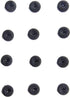 12 Pcs Black Mini Flower Shape Tiny Round Buttons- 11 mm- Sewing Quilting Renaissance Carnival Dance Hawaiian Costumes Outfit Bags Drapery- #BTA-2...