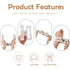 Canitor Spa Headband Wrist Bands Set with Hair Clips Skincare Headband for Washing Face Non Slip Puffy Terry Cloth Makeup Headband Cute Women Teen...