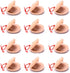 Wooden Percussion Instrument Finger Castanets: 12Pcs Wood Castanets Creative Musical Instrument for Kids Percussion Toy (Wood color)...