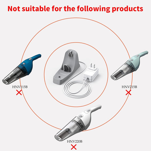8.2V 150mA Charging Dock Compatible with Black and Decker HNVC215B12AEV Dusbuster Handheld Vacuum - Replacement Charger Compatible with Black + De...