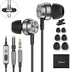 Wired Earbuds with Microphone, in Ear Headphones with Heavy Bass &Noise Isolation, High Sound Quality in-Ear Earphones Compatible with Samsung, Ta...