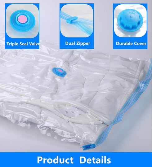 Vacuum Storage Bags Space Saver Bags Vacuum Seal Bags Compression Bags Large...