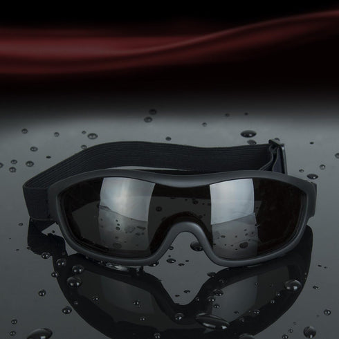 Viriber Motorcycle Goggles - UV Protective Outdoor Glasses, Dust-proof Combat Goggles (Deep Black)...