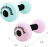 June Garden 6" My First Dumbbell - Plush Baby Rattle Toy - Safe Soft Barbell Workout Toy for Infants Boys and Girls - Pink...