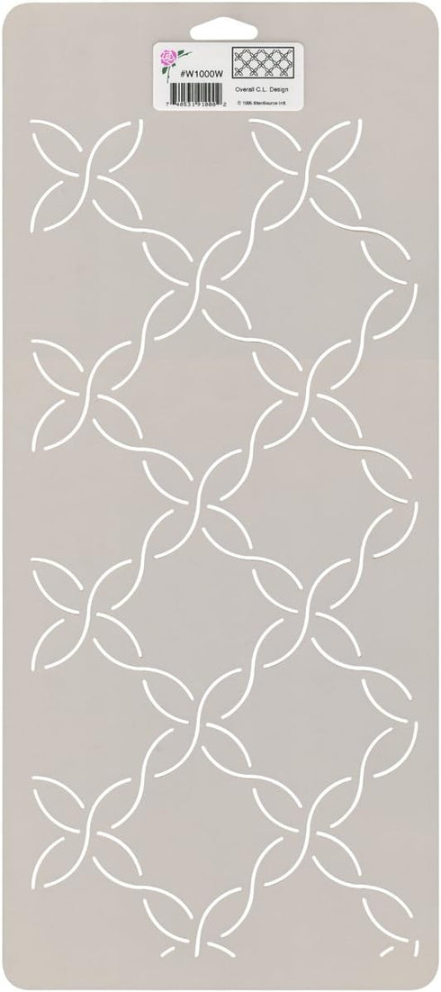 Sten Source Quilt Stencils-Overall Design 8"X18"...