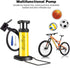 Bike Pump, Mini Bike Floor Pump Compact Mini Portable Bicycle Foot Pump Compatible with Presta and Schrader Valve Portable Bicycle Pump,Aluminum A...