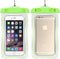 Waterproof Phone Pouches, Universal Fit, Clear, 2 Pack (Green)...