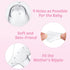 12 Pieces Nipple Shields 20 mm Contact Nipple Protector Breastfeeding Everters with Clear Carrying Case Silicone Nipple Extender Made Without BPA ...