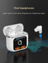 URIZONS ANC Noise Cancellation Message Notification Bluetooth in-Ear Earbuds - Multi-Functional Wireless in Ear finding Headphones with LCD Screen...