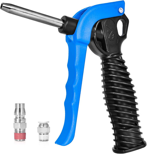 Industrial Air Blow Gun For Compressor, 5cm Air Nozzle Blow Gun Air Compressor Gun With High Flow Venturi Nozzle, 1/4-Inch With High Flow Pneumati...