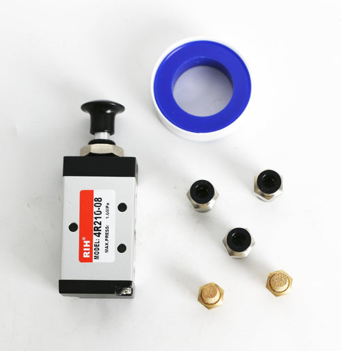 Pneumatic Lever Operated Manual Switch Valve 1/4"NPT Solenoid Valve Manual Control Push&Pull… (5Way2Postion)...