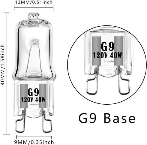 W10709921 Microwave Light Bulbs 40W Compatible with K-itchenaid Jenn-air Whirlpool Ma-ytag Replace for W10112515 AP5983626 PS11722423 AH2338904 14...
